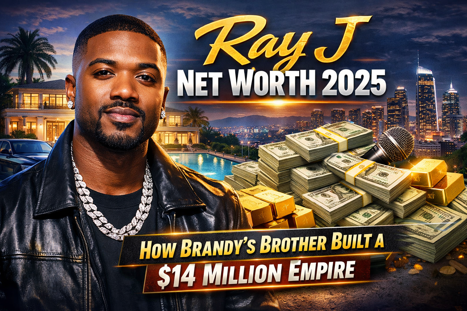 Ray J Net Worth in 2025: How Brandy’s Brother Built a $14 Million Empire