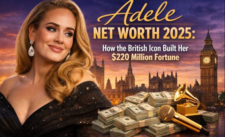 Adele Net Worth in 2025: How the British Icon Built a $220 Million Fortune