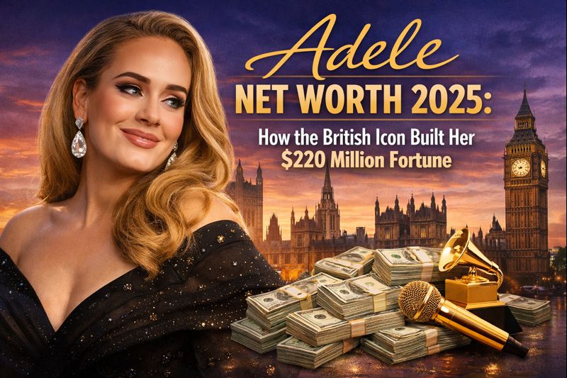 Adele Net Worth in 2025: How the British Icon Built a $220 Million Fortune