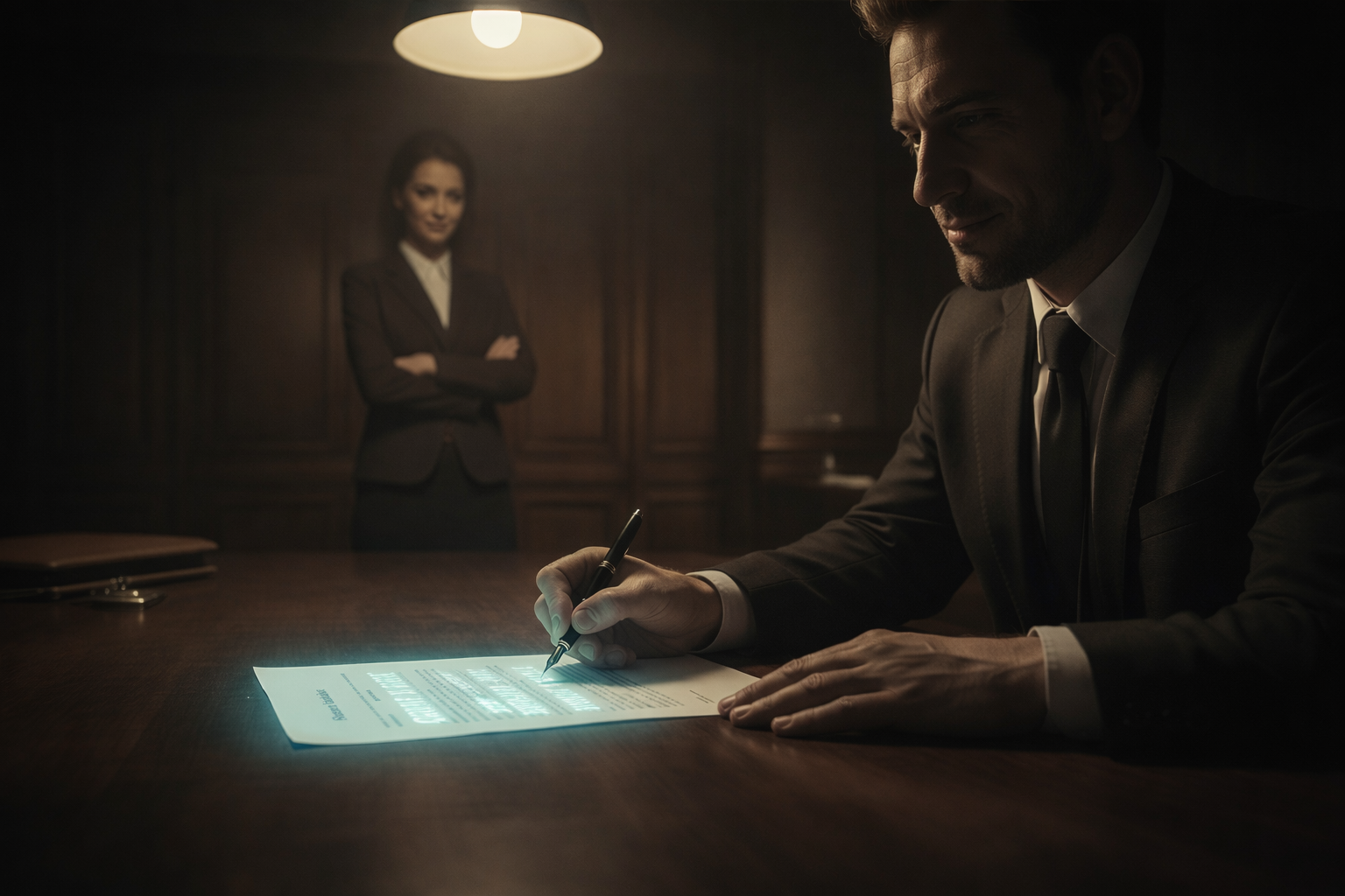 The Divorce Papers He Signed in Invisible Ink