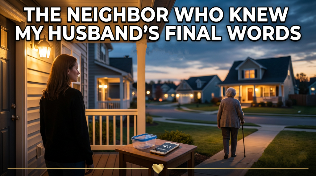 The Neighbor Who Knew My Husband’s Final Words
