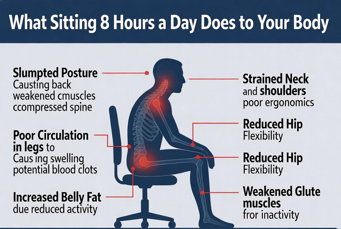 What Sitting 8 Hours a Day Does to Your Body