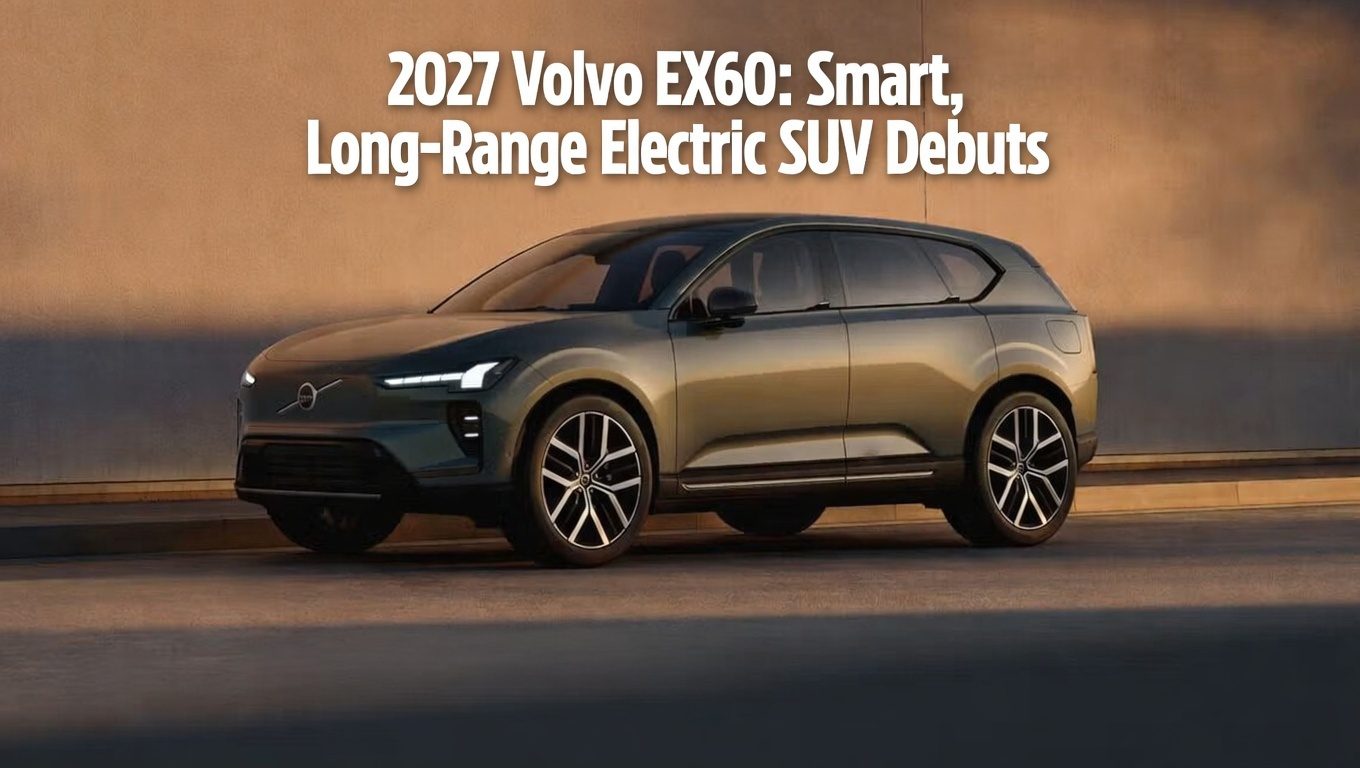 2027 Volvo EX60: Smart, Long-Range Electric SUV Debuts