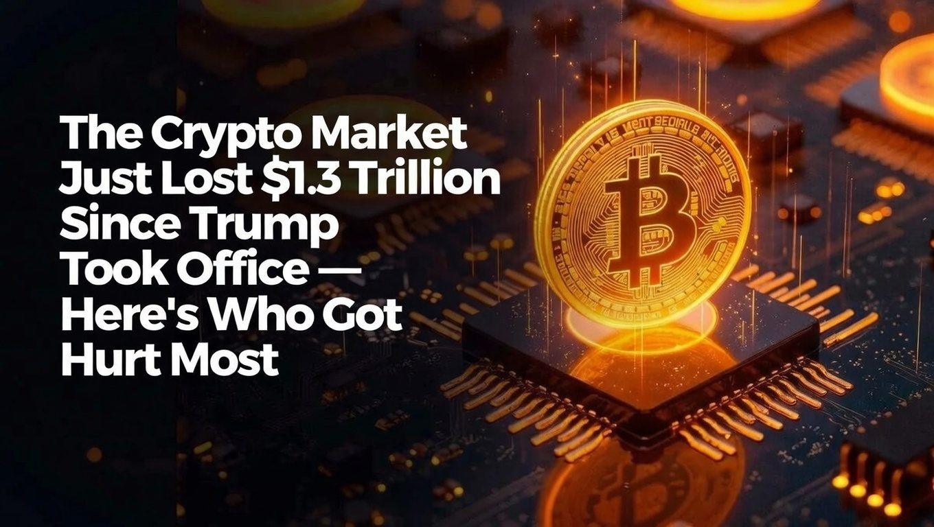 The Crypto Market Just Lost $1.3 Trillion Since Trump Took Office — Here’s Who Got Hurt Most