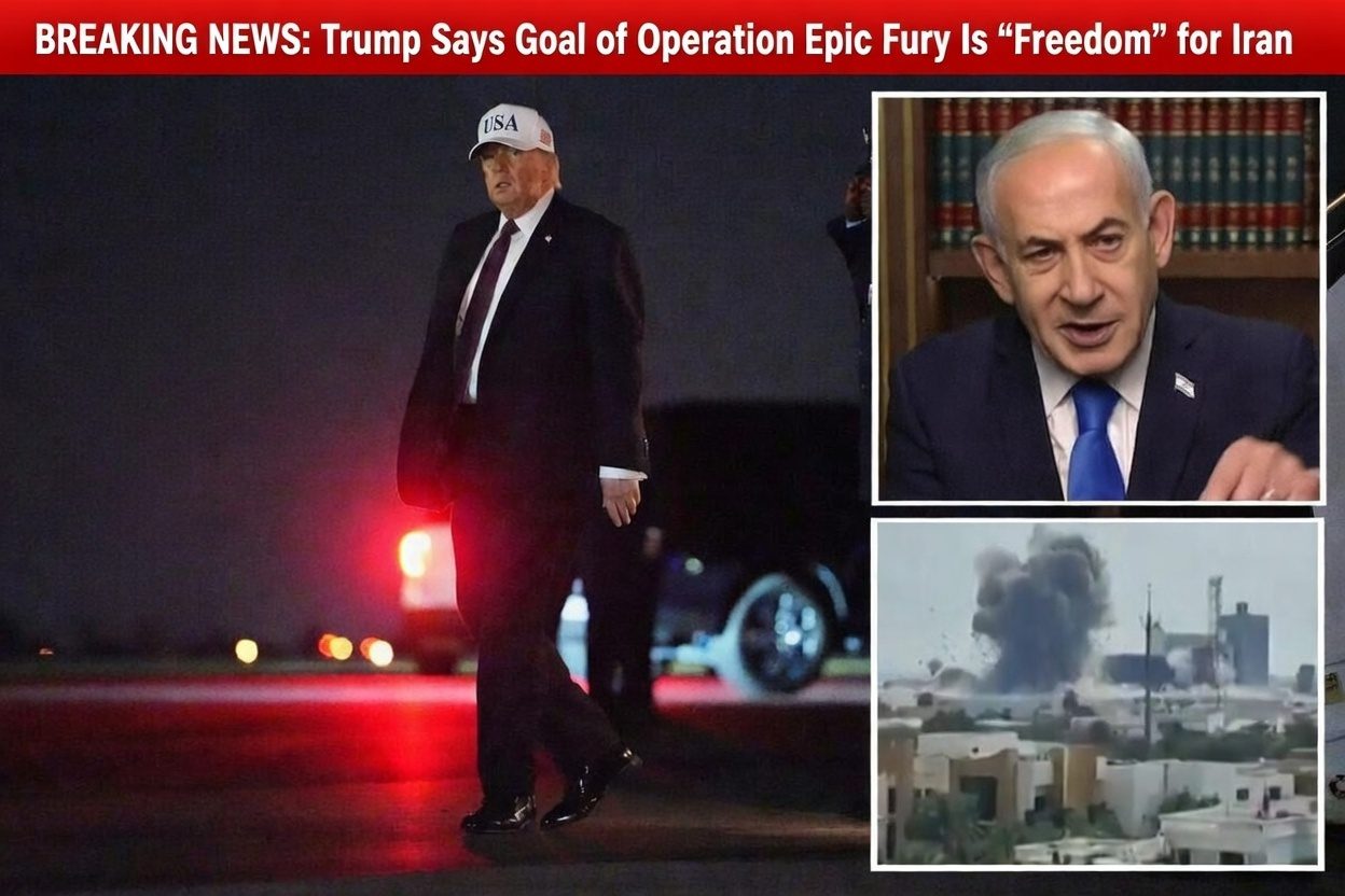 Trump Says Goal of Operation Epic Fury Is ‘Freedom’ for Iran