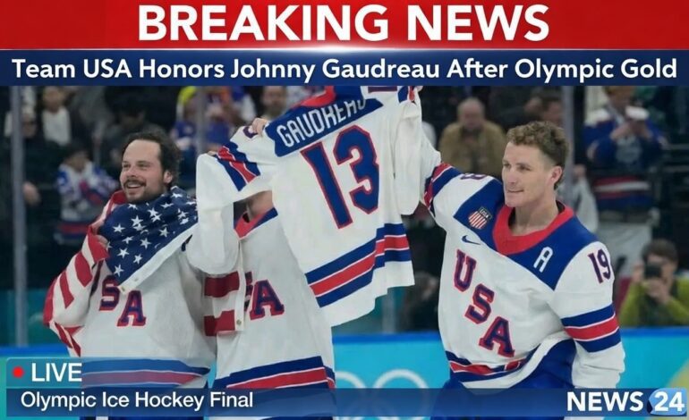Team USA Honors Johnny Gaudreau After Olympic Gold