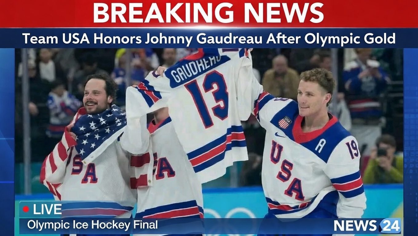 Team USA Honors Johnny Gaudreau After Olympic Gold