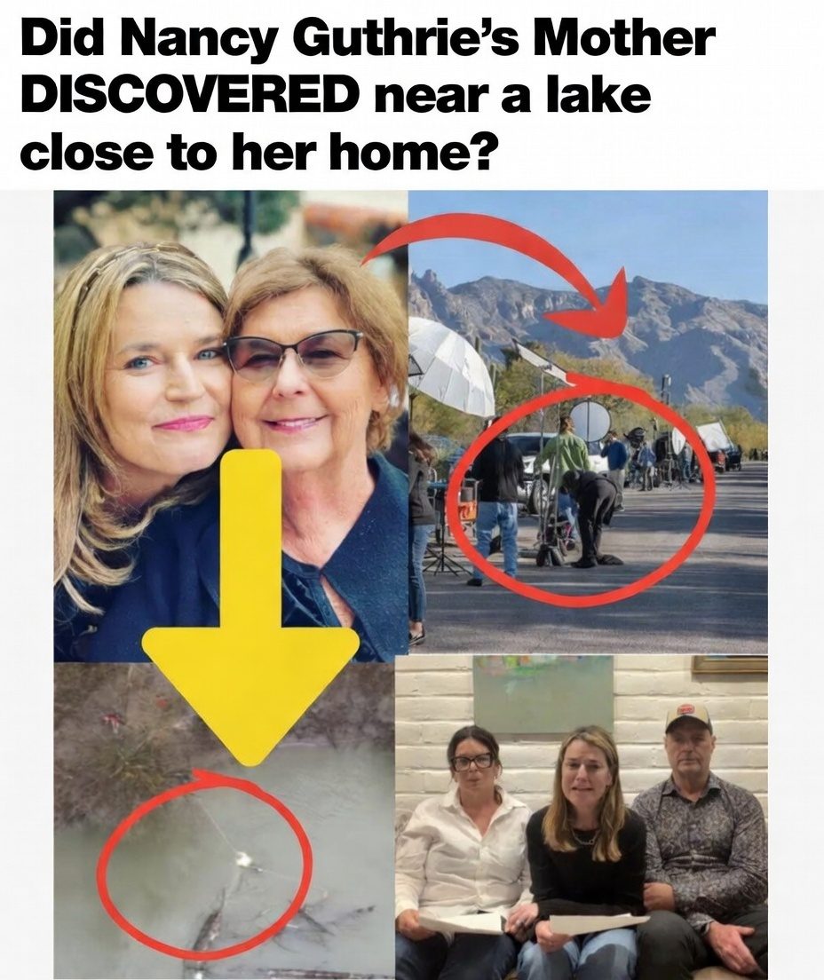 Did Nancy Guthrie’s Mother DISCOVERED near a lake close to her home? What’s True, What’s Fake, and Where the Investigation Stands Right Now