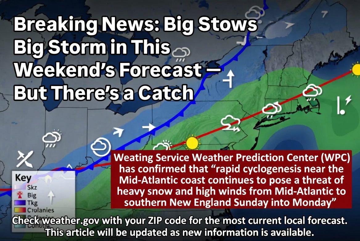 Big Storm in This Weekend’s Forecast — But There’s a Catch