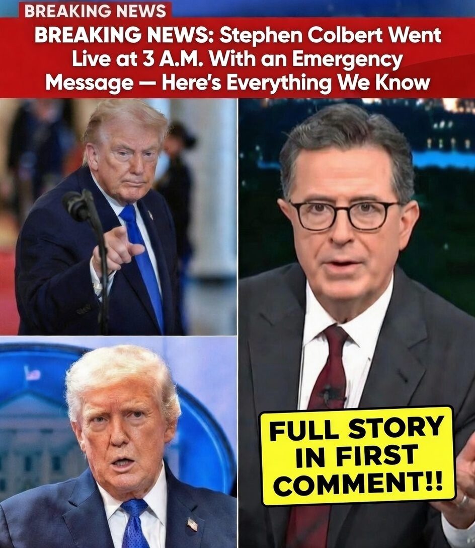 Stephen Colbert Went Live at 3 A.M. With an Emergency Message — Here’s Everything We Know