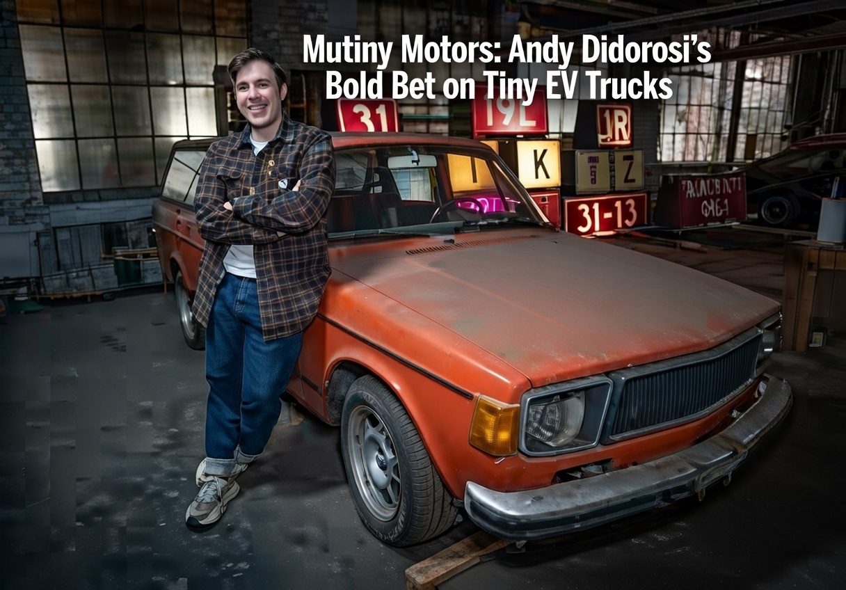 Mutiny Motors: Andy Didorosi’s Bold Bet on Tiny EV Trucks