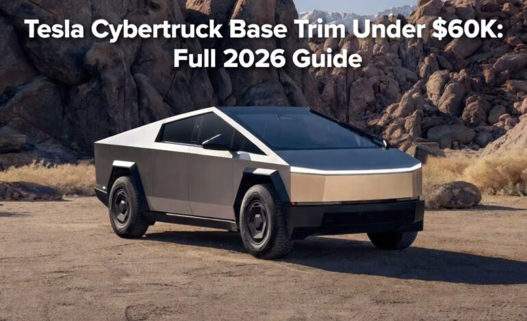 Tesla Cybertruck Base Trim Under $60K: Full 2026 Guide