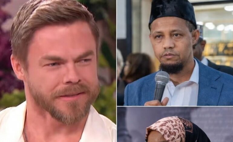 SHOCKING NEWS: Derek Hough makes a bombshell statement: “America would be better off if all Somalis were deported – and Ilhan Omar should be the first!”