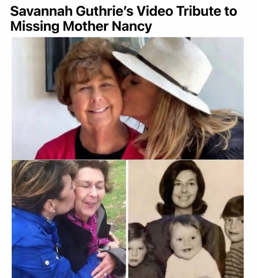 ‘We Will Never Give Up’: Savannah Guthrie’s Video Tribute to Missing Mother Nancy