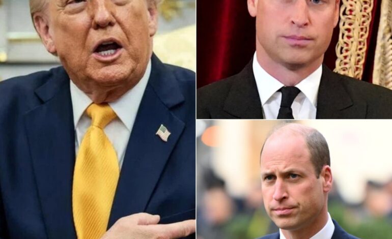 “What Prince William Just Said Has Everyone Talking—And Donald Trump Isn’t Staying Quiet!”