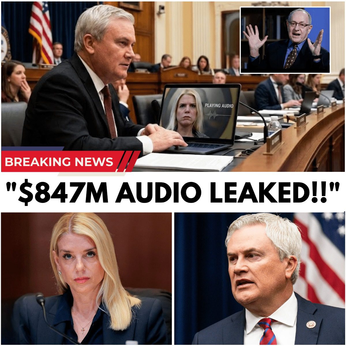 “Shocking Audio Surfaces… Pam Bondi, Jeffrey Epstein, and a Billion-Dollar Mystery Now in Focus”