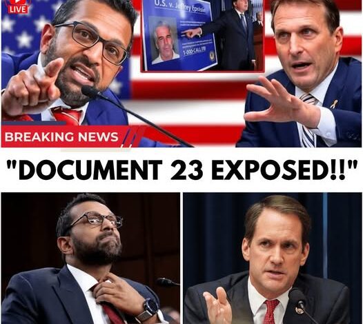 “‘Document 23’ Revealed: Kash Patel at the Center of a Controversy No One Saw Coming”