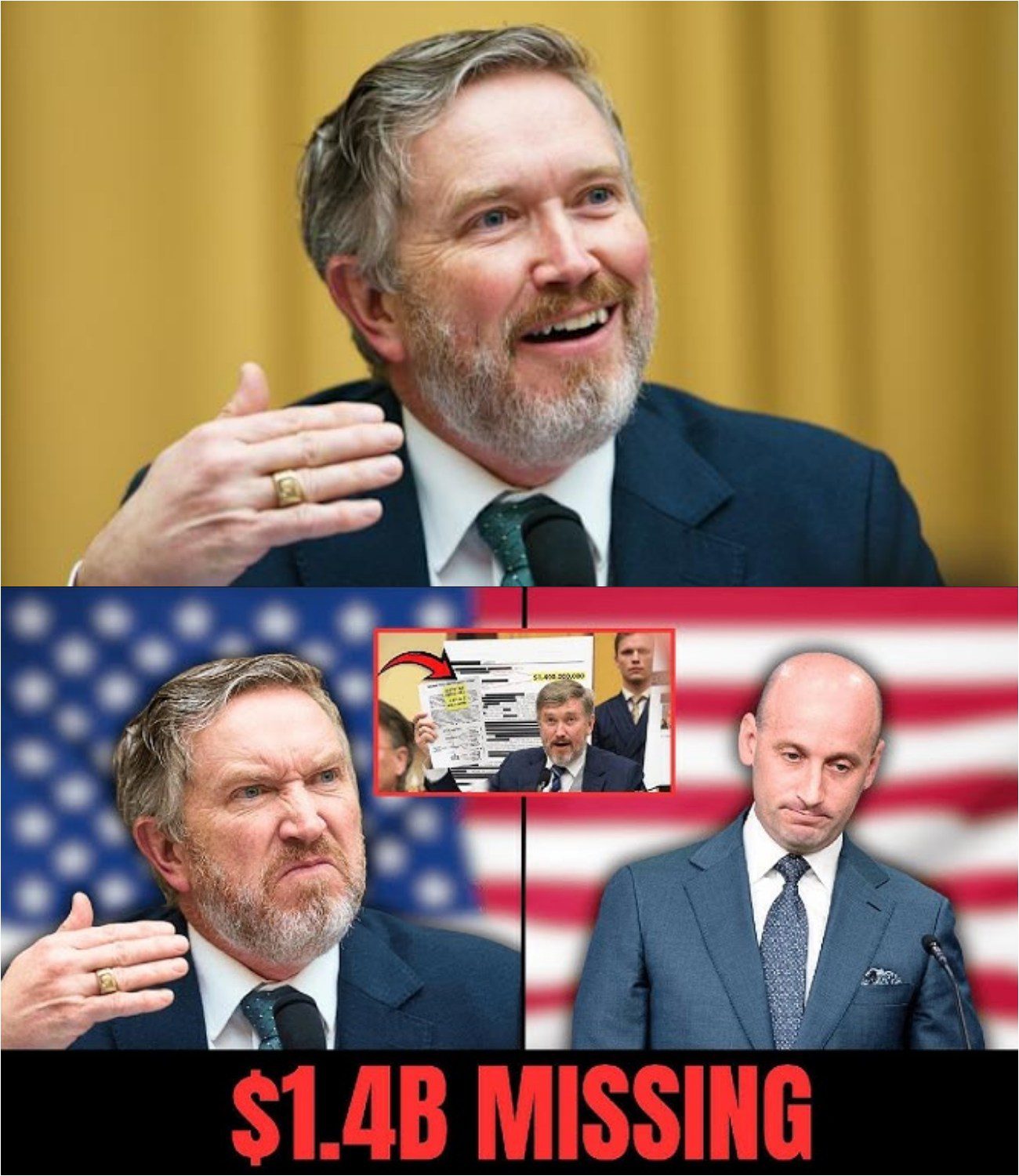 He Asked About $1.4B… Then 143 Seconds of Silence, Stephen Miller Had No Immediate Answer