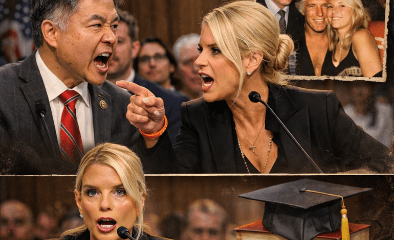 REPRESENTATIVE TED LIEU SAYS EPSTEIN FINANCED PAM BONDI’S EDUCATION — Scrutiny Intensifies Over Legal Decisions in Florida