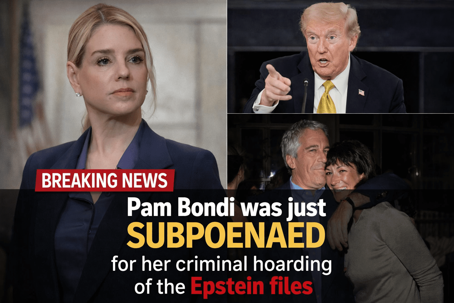 Pam Bondi Facing Congressional Heat Over Epstein Files—What Happens Next Will Shock You