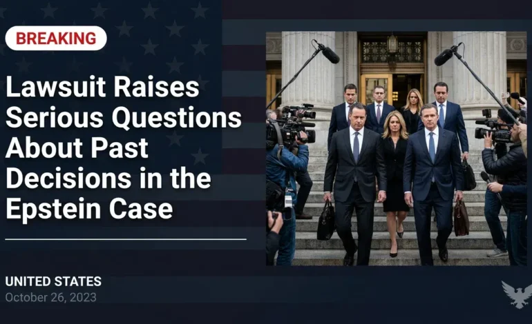 A Growing Legal Storm: Lawsuit Raises Serious Questions About Past Decisions in the Epstein Case
