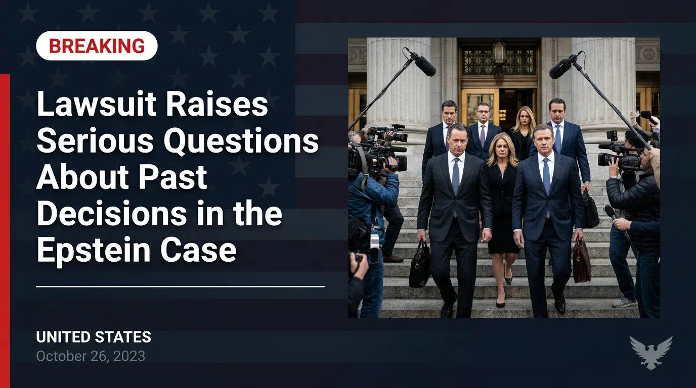 A Growing Legal Storm: Lawsuit Raises Serious Questions About Past Decisions in the Epstein Case