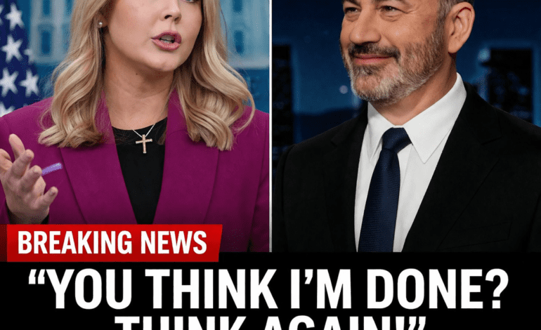 Jimmy Kimmel Hits Karoline Leavitt with a $50 Million Lawsuit After Shocking Live Ambush