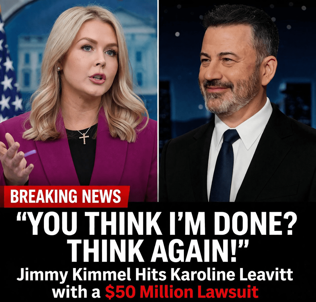 Jimmy Kimmel Hits Karoline Leavitt with a $50 Million Lawsuit After Shocking Live Ambush