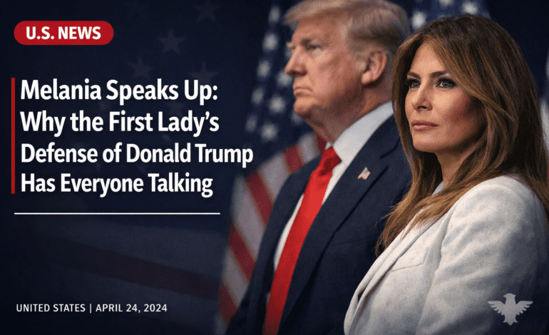 Melania Speaks Up: Why the First Lady’s Defense of Donald Trump Has Everyone Talking