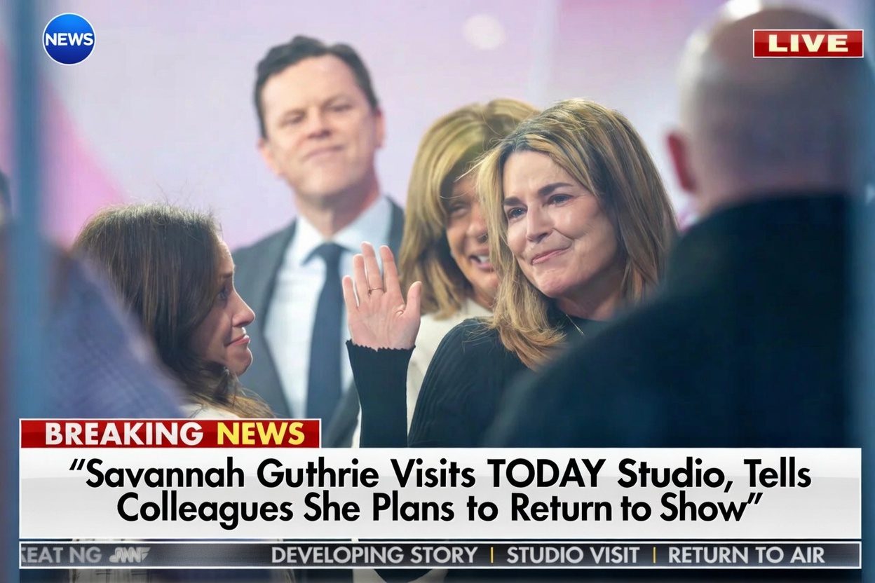Savannah Guthrie Visits TODAY Studio, Tells Colleagues She Plans to Return to Show