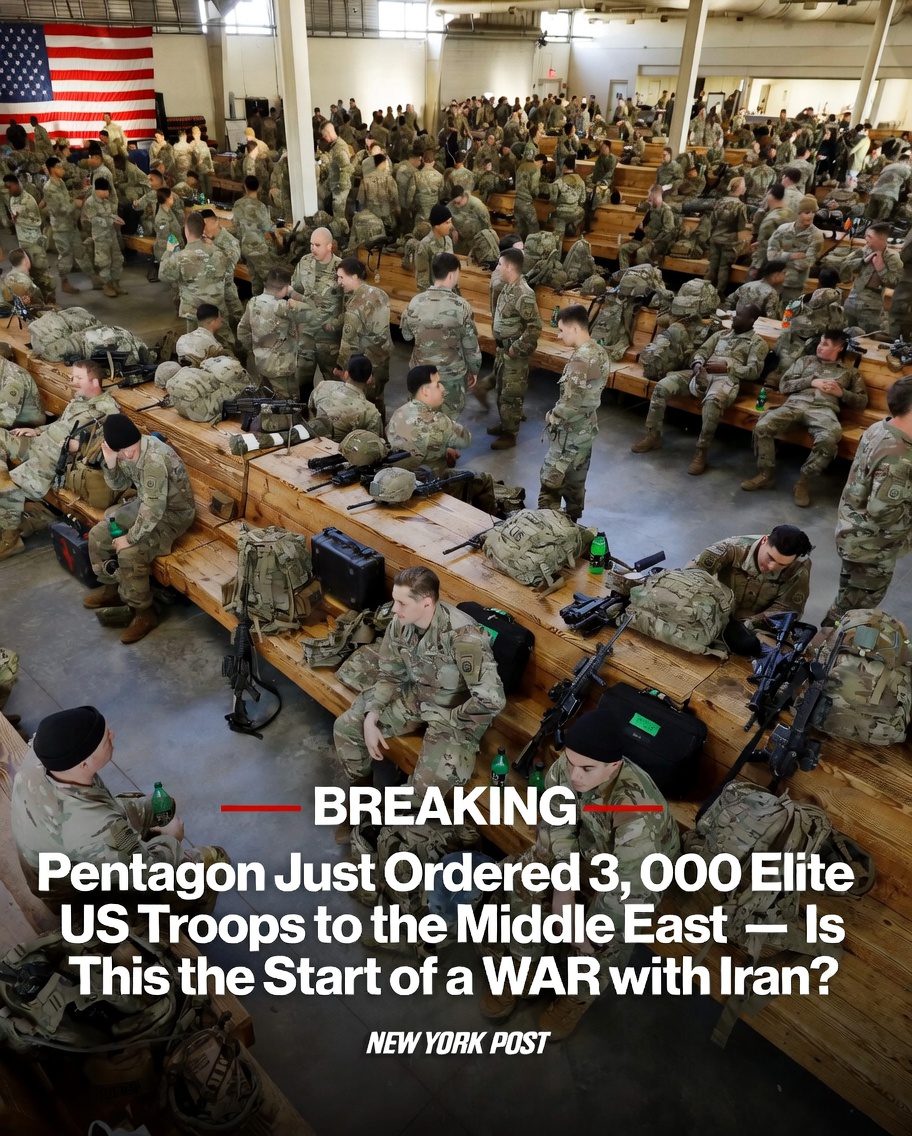 BREAKING: Pentagon Just Ordered 3,000 Elite US Troops to the Middle East — Is This the Start of a WAR with Iran?