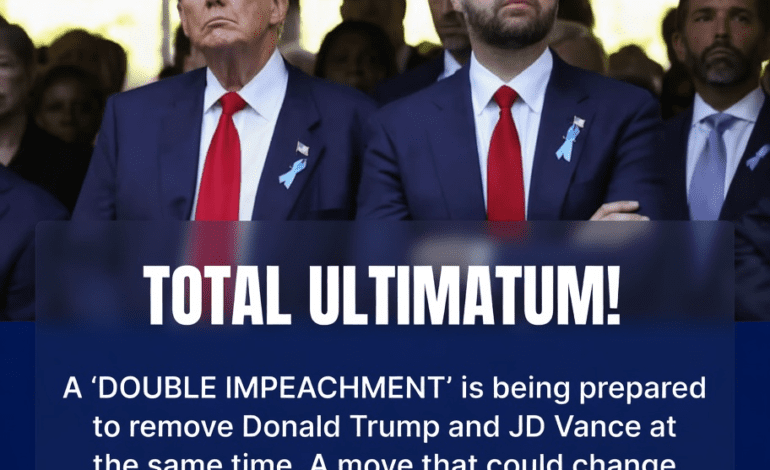 POLITICAL SHOCKWAVE! Historic Double Impeachment Being Prepared Against Trump and Vance