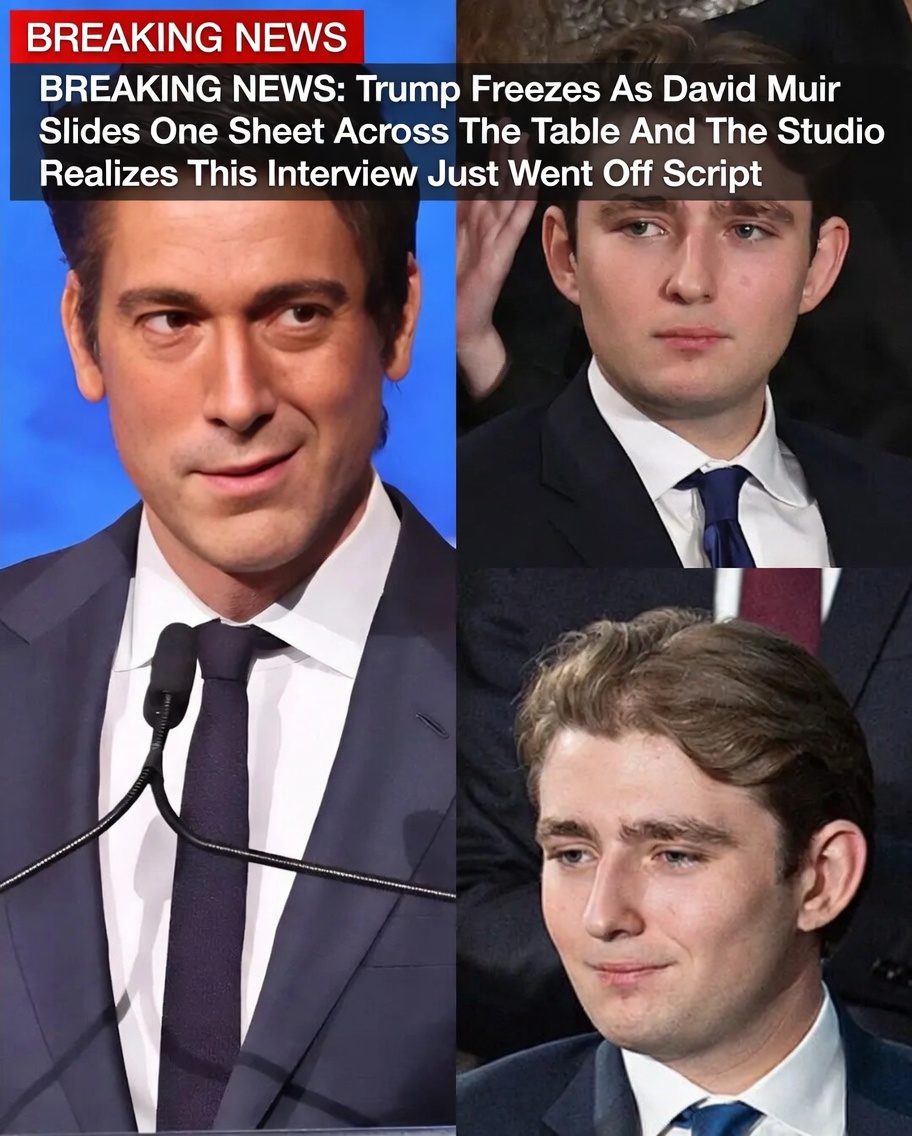 Trump Freezes As David Muir Slides One Sheet Across The Table And The Studio Realizes This Interview Just Went Off Script