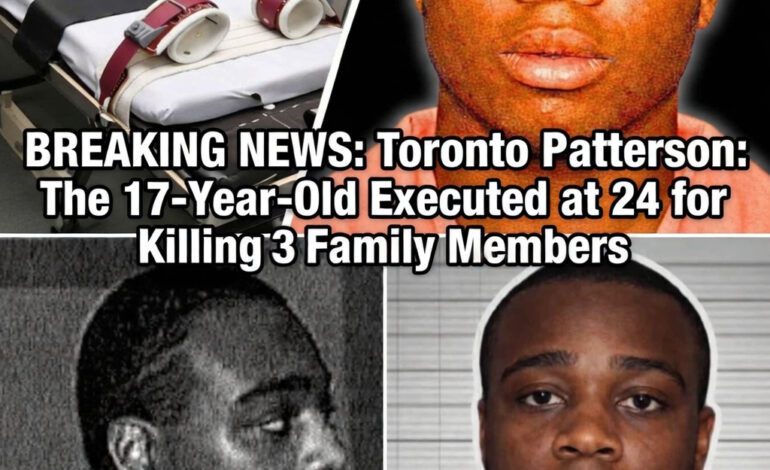 Toronto Patterson: The 17-Year-Old Executed at 24 for Killing 3 Family Members — The Full Truth Behind the Viral Story