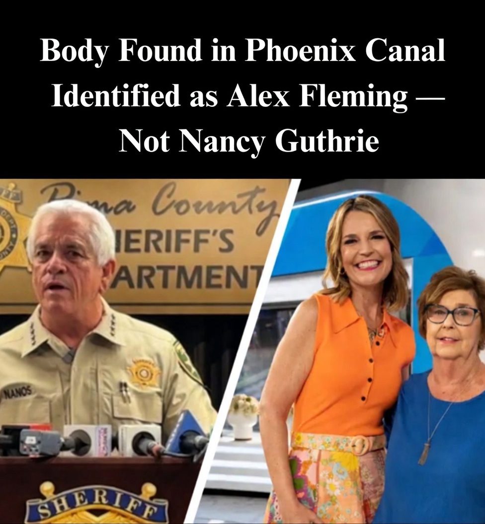 Body Found in Phoenix Canal Identified as Alex Fleming — Not Nancy Guthrie