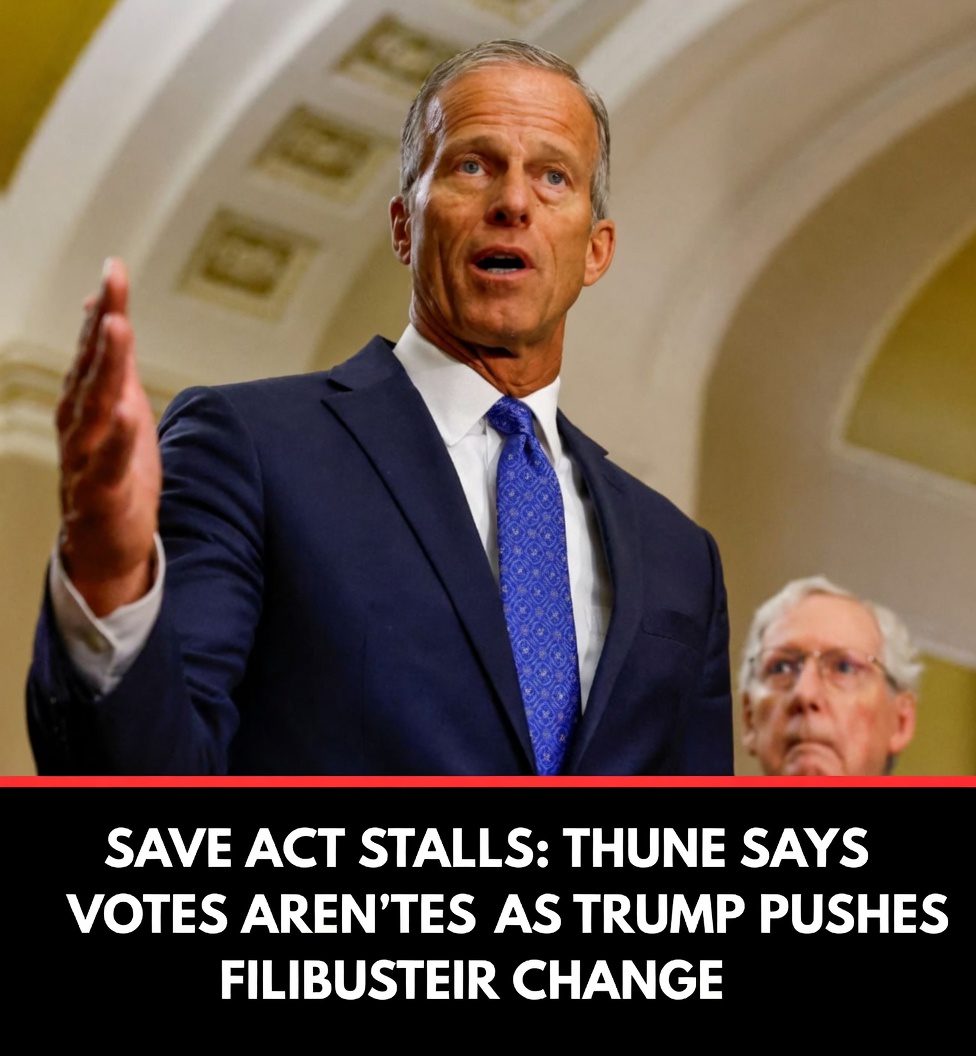 SAVE Act Stalls: Thune Says Votes Aren’t There as Trump Pushes Filibuster Change