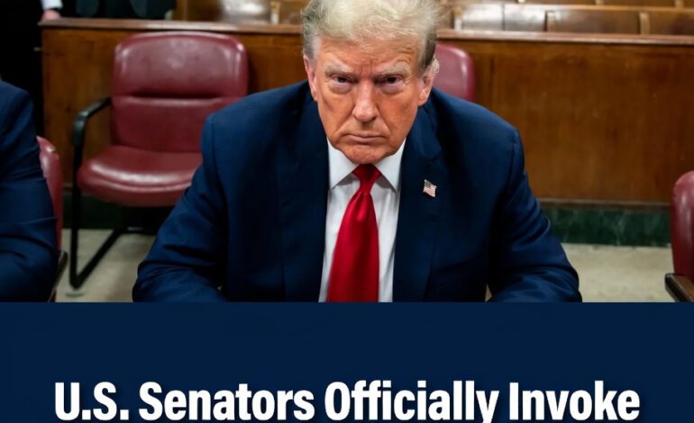 U.S. Senators Officially Invoke 25th Amendment to Remove Donald Trump from Power