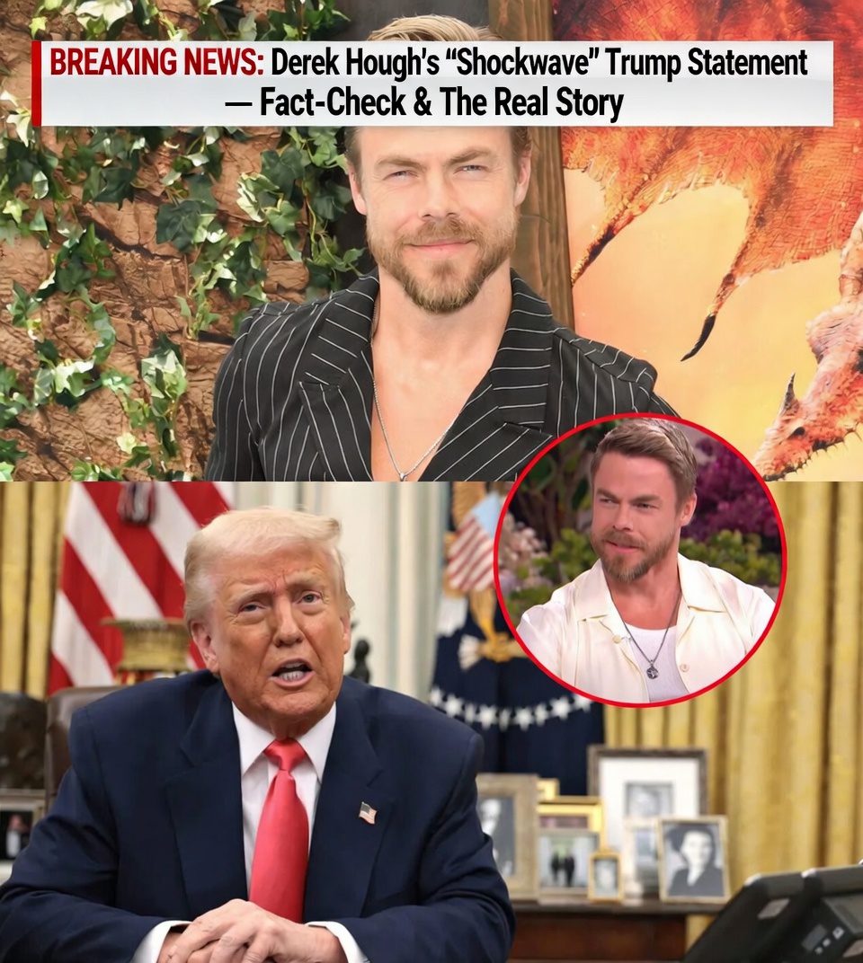 Derek Hough’s “Shockwave” Trump Statement — Fact-Check & The Real Story