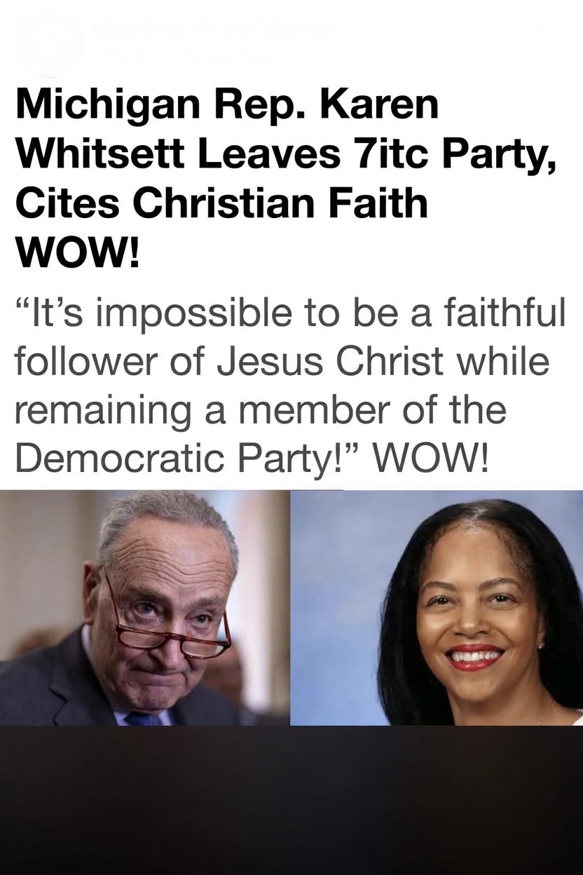 Michigan Rep. Karen Whitsett Leaves Democratic Party, Cites Christian Faith