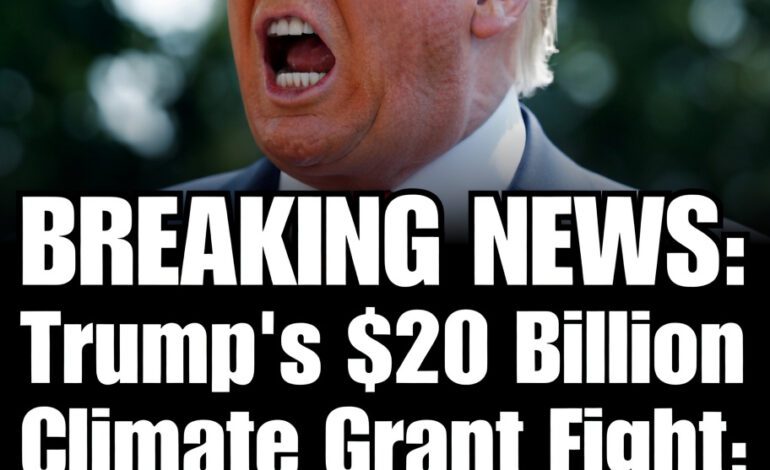 Trump’s $20 Billion Climate Grant Fight: What’s Really at Stake