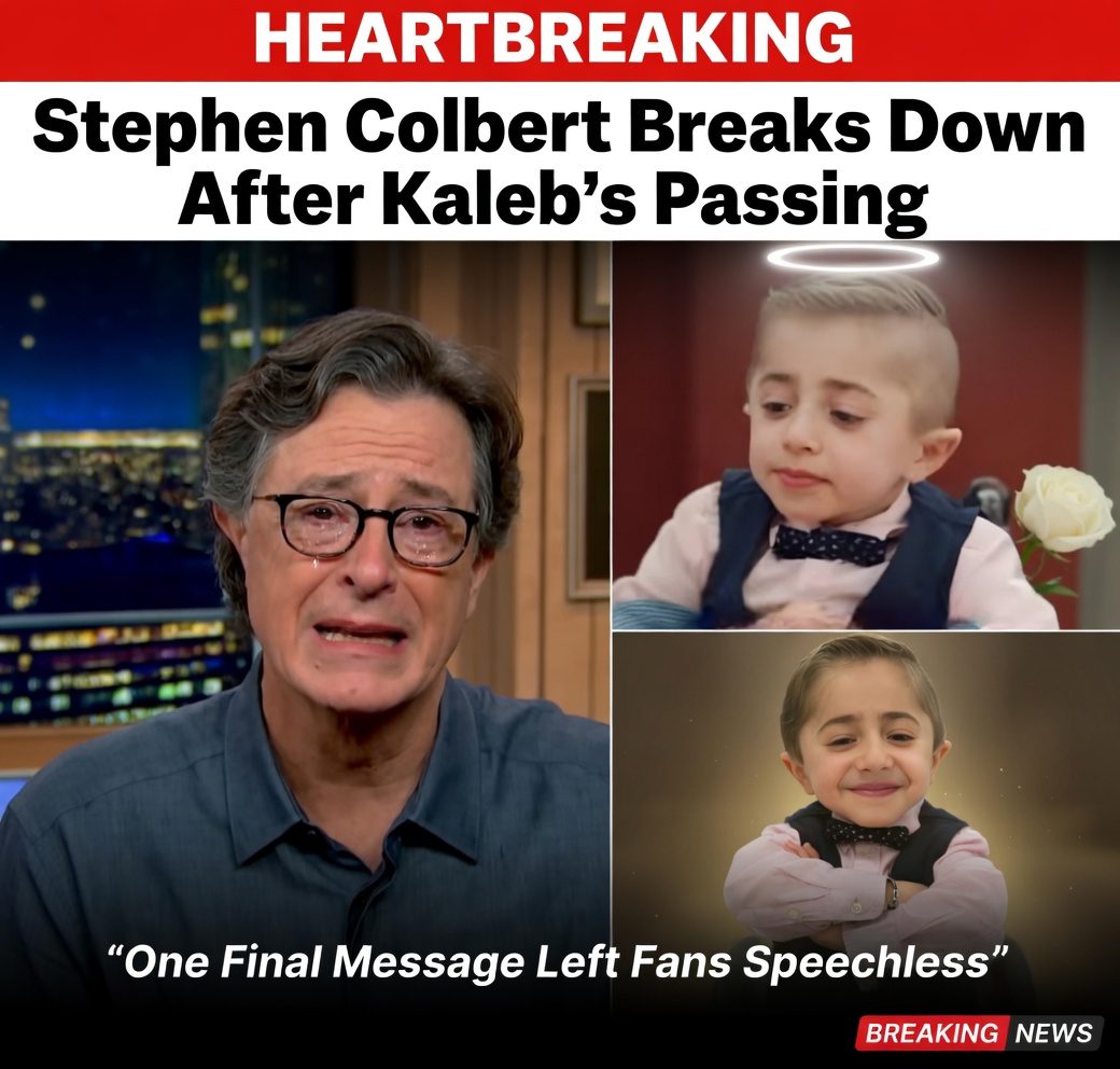 Heartbreaking: Stephen Colbert Breaks Down After Kaleb’s Passing — One Final Message Left Fans Speechless
