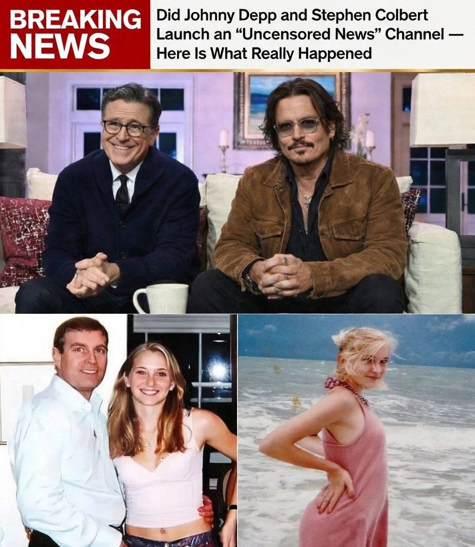 Did Johnny Depp and Stephen Colbert Launch an “Uncensored News” Channel — Here Is What Really Happened