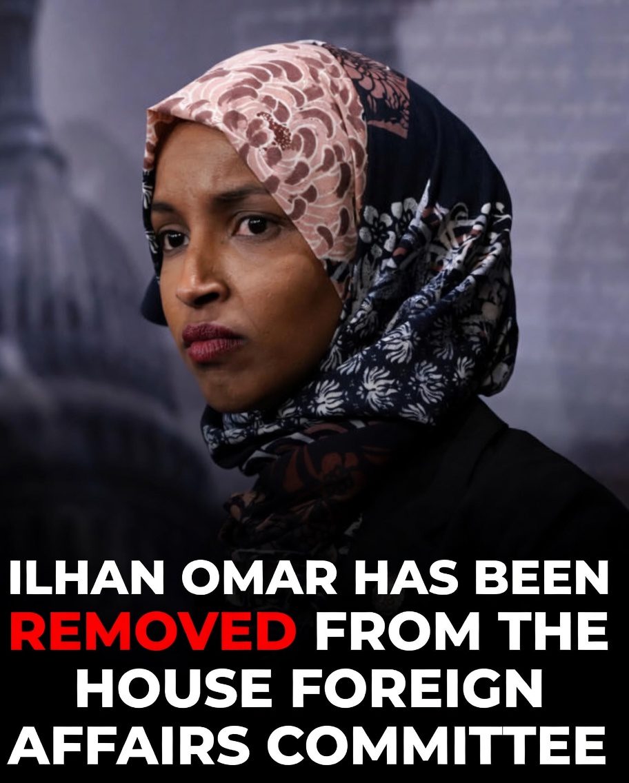 BREAKING VICTORY — Ilhan Omar Has Been Removed from the House Foreign Affairs Committee