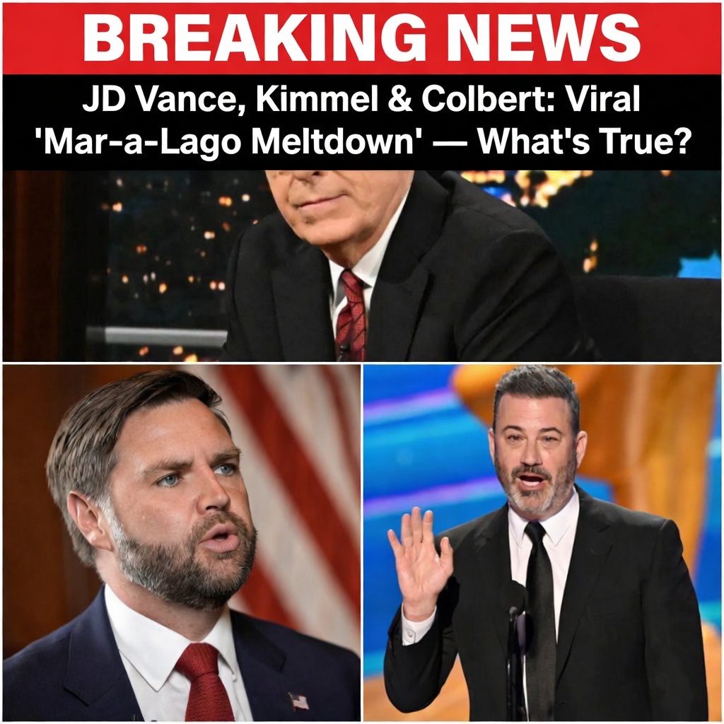 JD Vance, Kimmel & Colbert: Viral ‘Mar-a-Lago Meltdown’ — What’s True?