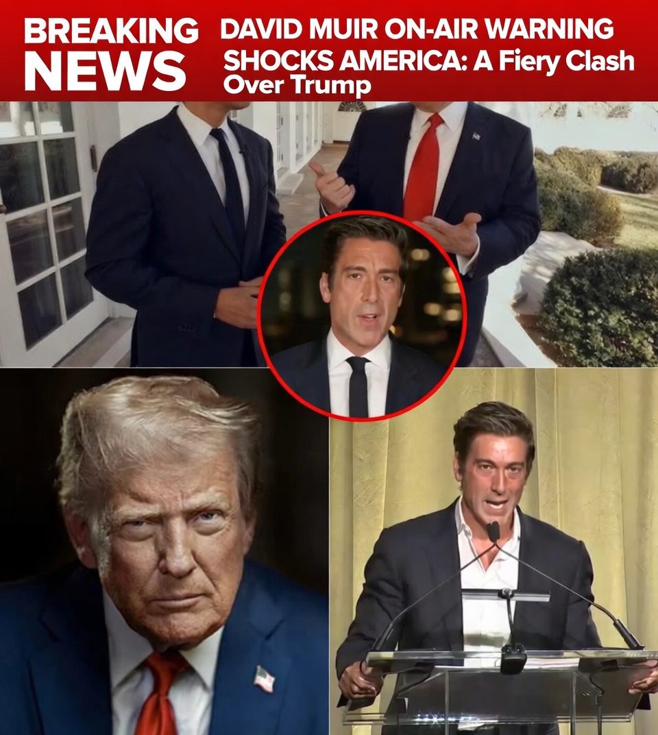 DAVID MUIR ON-AIR WARNING SHOCKS AMERICA: A Fiery Clash Over Trump