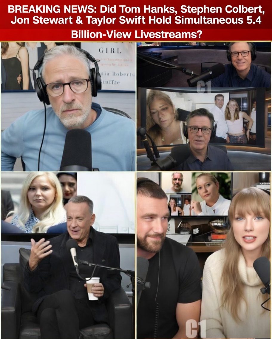 FACT-CHECK: Did Tom Hanks, Stephen Colbert, Jon Stewart & Taylor Swift Hold Simultaneous 5.4 Billion-View Livestreams?