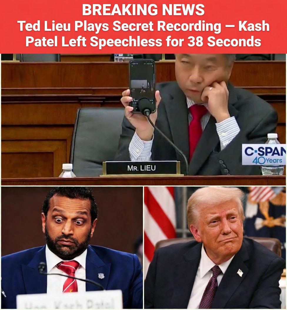 Ted Lieu Plays Secret Recording — Kash Patel Left Speechless for 38 Seconds