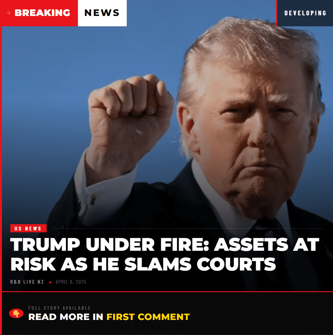 Trump Under Fire: Assets at Risk as He Slams Courts