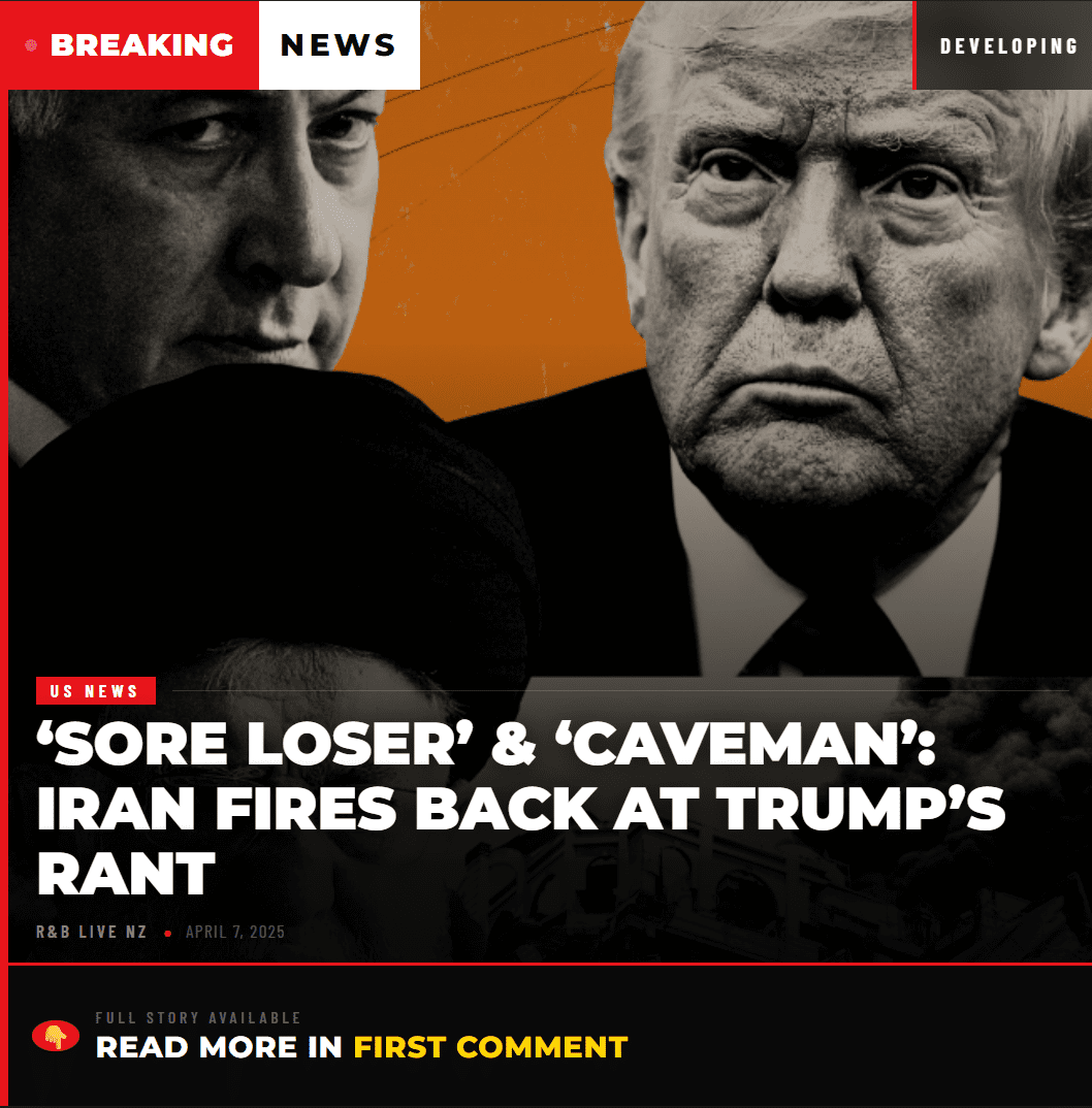 ‘Sore Loser’ & ‘Caveman’: Iran Fires Back at Trump’s Rant