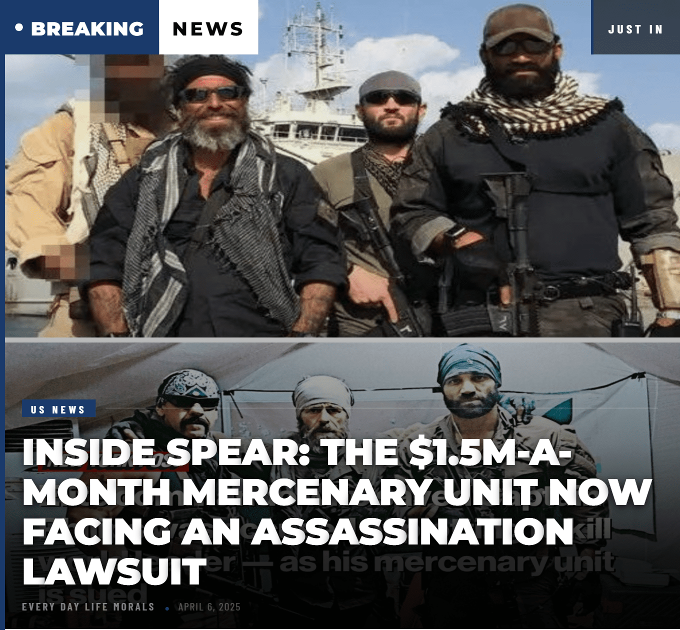 Inside Spear: The $1.5M-a-Month Mercenary Unit Now Facing an Assassination Lawsuit